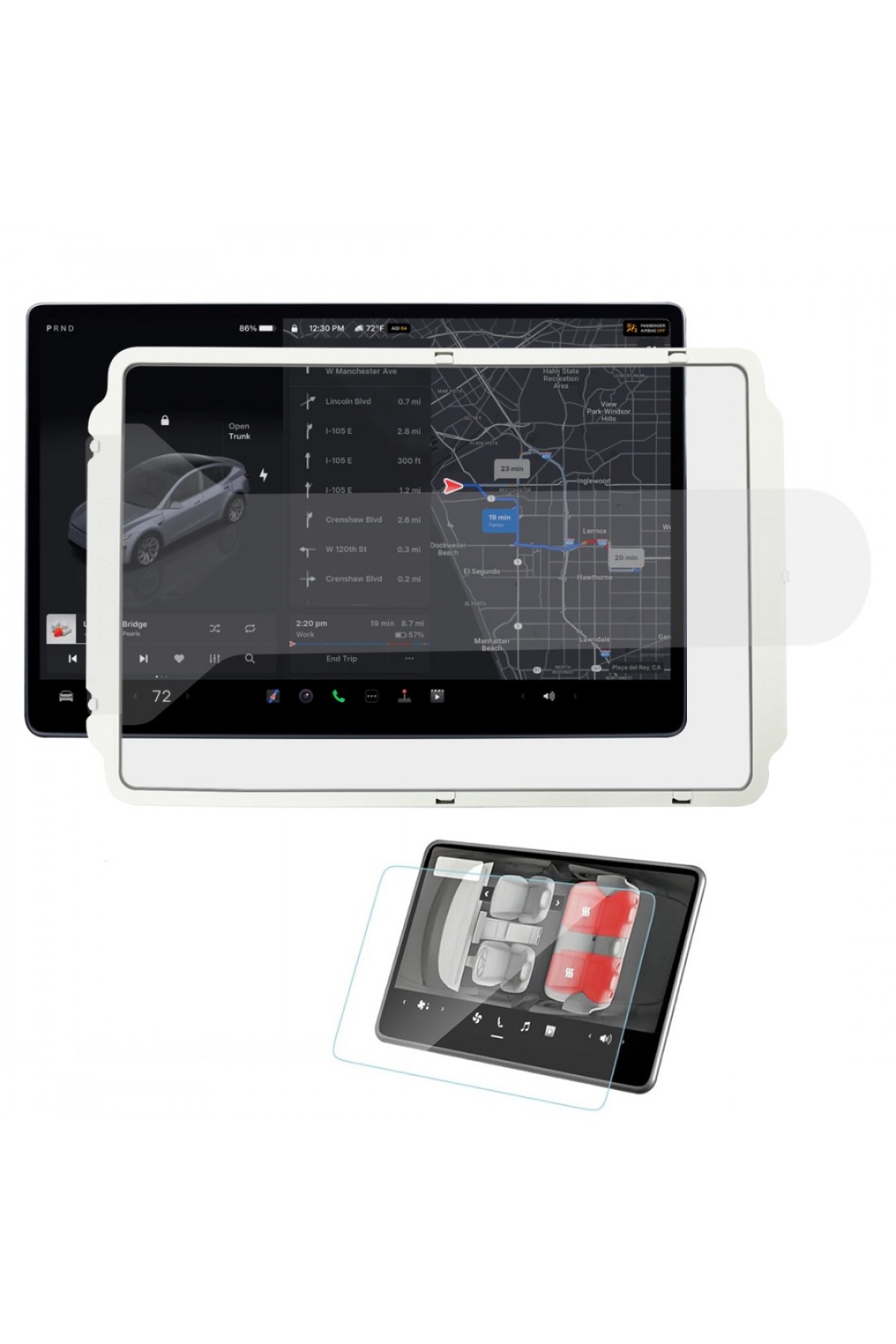 Ekran Multımedya Koruyucu Ön ve Arka Set Juniper Uyumlu