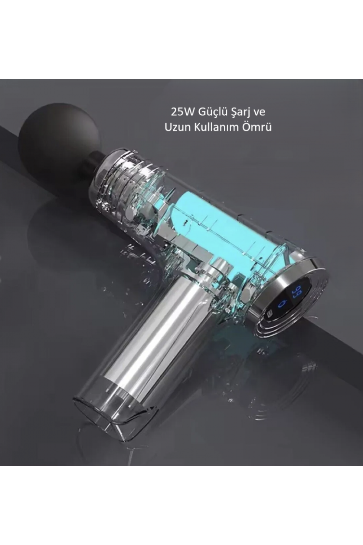 Darbeli Titreşimli Şarjlı Sporcu Masaj Tabancası Masaj Aleti Kas Rahatlatıcı Egzersiz Alet